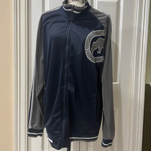ECKO UNLIMITED TRACK JACKET RHINO BLUE/GRAY STREETWEAR RETRO SZ XL made 2015 - Picture 3 of 15